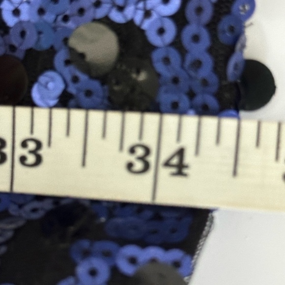Trixxi sz 11 dress formal style with royal blue and some gold sequins front only - Picture 5 of 12